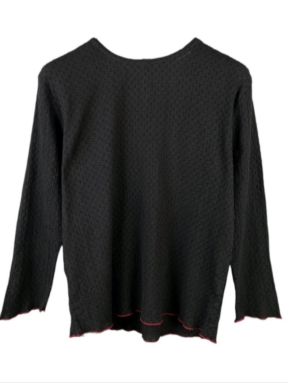 Gudrun Sjoden Long Sleeve Top Organic Cotton Black Size XL